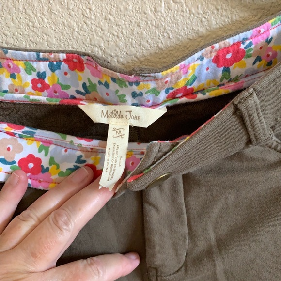 Matilda Jane Olive Floral Embroidered Pants 🌴 - Picture 10 of 15